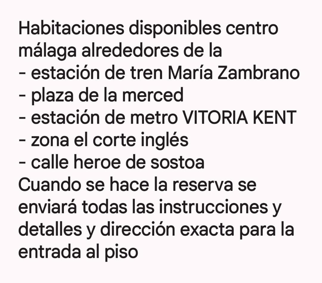 Habitaciones Privada Preciosa Grande Centro Malaga Tambien Cerca De La Playa Wi-Fi Málaga Exterior foto